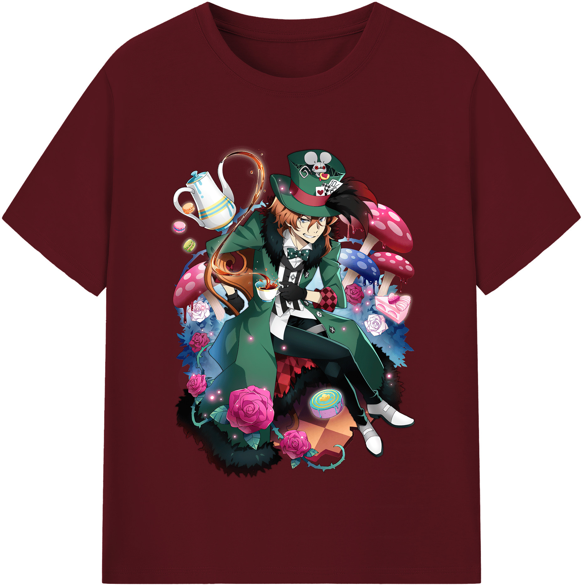 （画像用） 文豪ストレイドッグス Bungo Stray Dogs 綿100％半袖Tシャツ（フロントプリント）